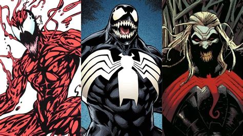 all venom symbiotes|all symbiotes in venom universe.